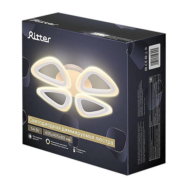 Потолочная светодиодная люстра Ritter Monza 52392 5 Фото № 3
