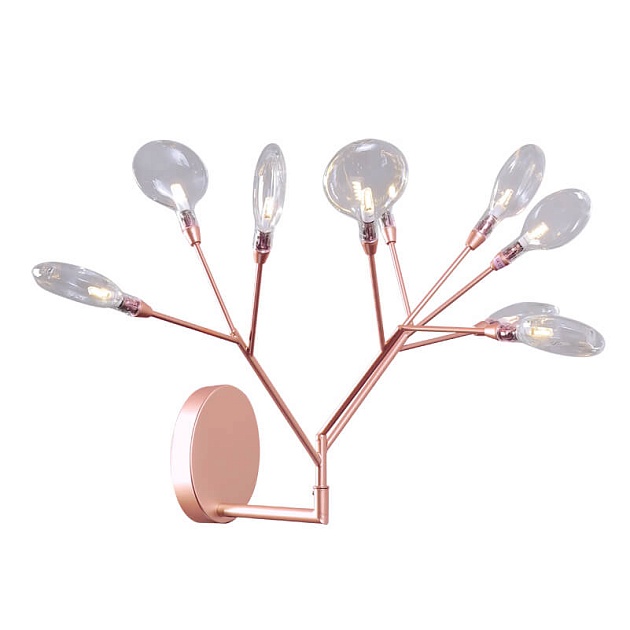 Бра Crystal Lux Evita AP9 copper/transparent Фото № 1