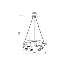 Подвесной светильник Vele Luce Moto VL5784P06 4