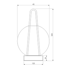 Настольная лампа Eurosvet Frasco 80507/1 синий 1