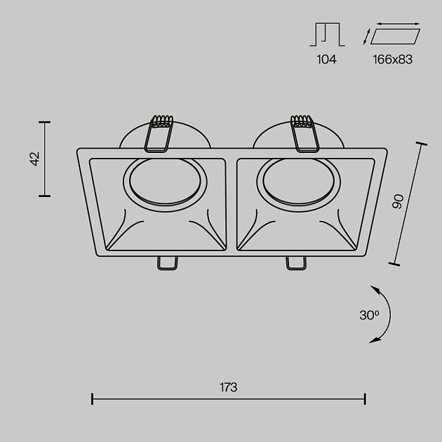 Встраиваемый светильник Maytoni Technical Dot DL029-2-02W Фото № 7
