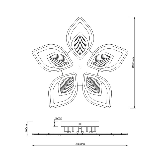 Потолочная светодиодная люстра Escada Anise 10288/10LED Фото № 2