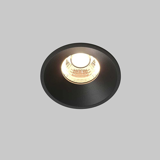 Встраиваемый светодиодный светильник Maytoni Round DL058-7W3K-B Фото № 6