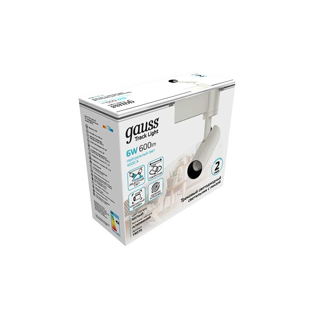 Трековый светодиодный светильник Gauss Track Light Led TR075 Фото № 4