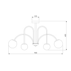 Потолочная люстра Eurosvet Alix 30177/6 хром 1