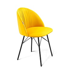 Стул Sheffilton SHT-ST35-1/S64 имперский жёлтый/чёрный муар 6823423401