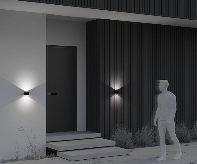 Уличный настенный светодиодный светильник Maytoni Blow O435WL-L10GF3K Фото № 4