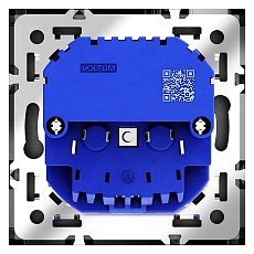 Розетка встраиваемая Voltum S70 с заземлением и защитными шторками, 16А, с USB, A+С, (черный матовый VLS040508 4