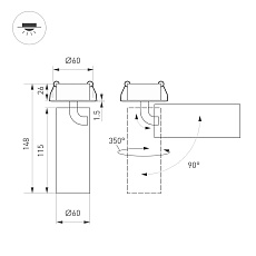 Встраиваемый светодиодный спот Arlight SP-Gabi-Built-Flap-R60-12W Day4000 049934 1