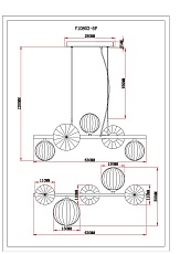 Подвесная люстра Moderli Renny V10802-5P 1