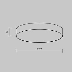 Потолочный светодиодный светильник Maytoni Technical Zon C032CL-45W2.7K-RD-MG 1