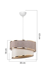 Подвесной светильник Toplight Bertina TL1622H-01WB 2