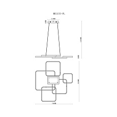 Подвесной светодиодный светильник MyFar Victory MR1133-PL 1