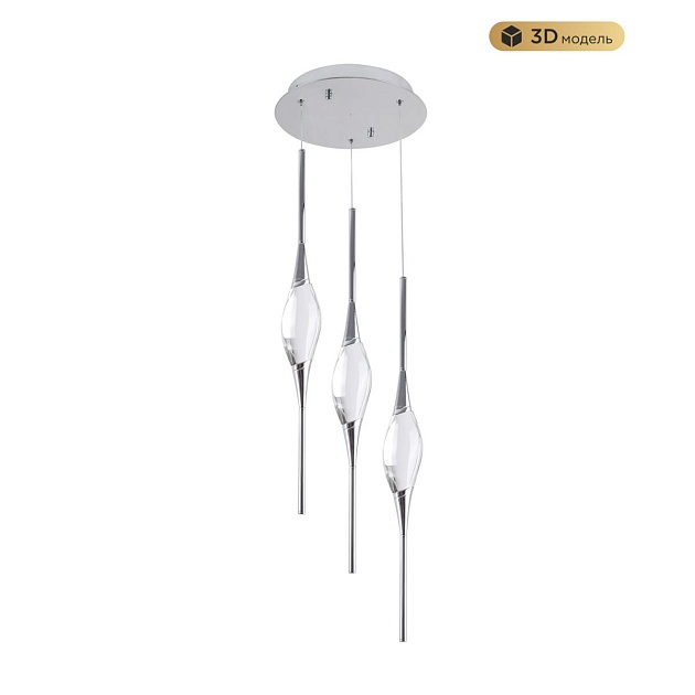 Подвесной светодиодный светильник Modelux Modestyle MS.88921.3 CH изображение 1 Подвесной светодиодный светильник Modelux Modestyle MS.88921.3 CH Фото № 1