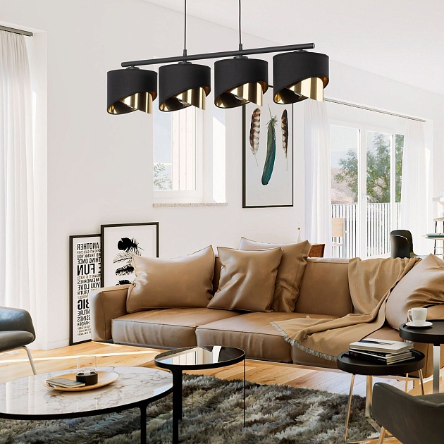 Подвесная люстра TK Lighting 4825 Grant Black Фото № 6