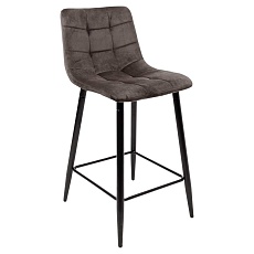 Барный стул AksHome Stella коричневый, велюр 75809