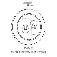 Настенно-потолочный светильник Sonex Glassi Duna 153/K золото 1