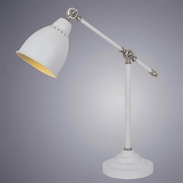 Настольная лампа Arte Lamp Braccio A2054LT-1WH Фото № 2