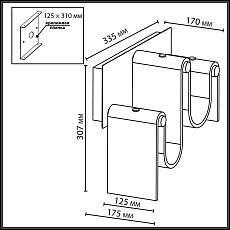 Настенный светодиодный светильник Odeon Light L-Vision Flow 5106/16WL 1