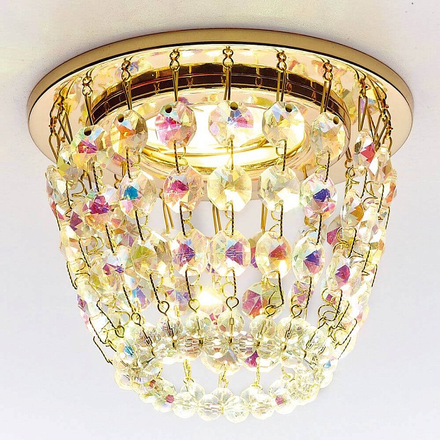 Встраиваемый светильник Ambrella light Crystal K2075 G/PR Фото № 2