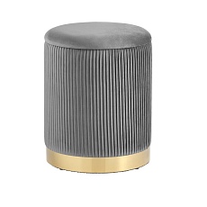 Пуф Stool Group Шарлотта с ящиком велюр серый 19A205VA-8167-55