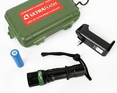 Ручной светодиодный фонарь Ultraflash Accu Profi аккумуляторный 130х36 250 лм E142 12187 4