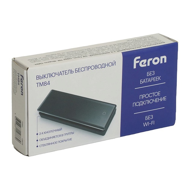Выключатель одноклавишный беспроводной Feron Smart TM84 48878 Фото № 5