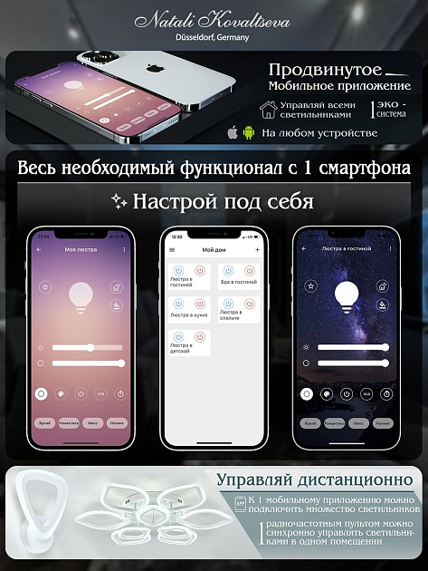 Потолочный светодиодный светильник Natali Kovaltseva Led Lamps 81068 Фото № 3