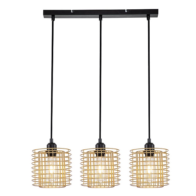 Подвесной светильник Escada Grid 10190/3S Gold Фото № 1