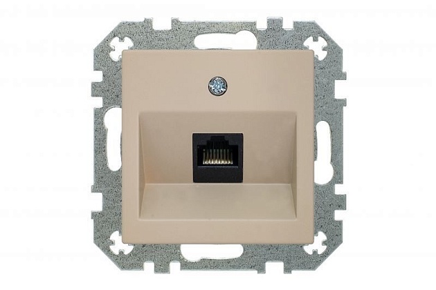 Розетка RJ45 Liregus Retro кремовый омбре 29-136 Фото № 2