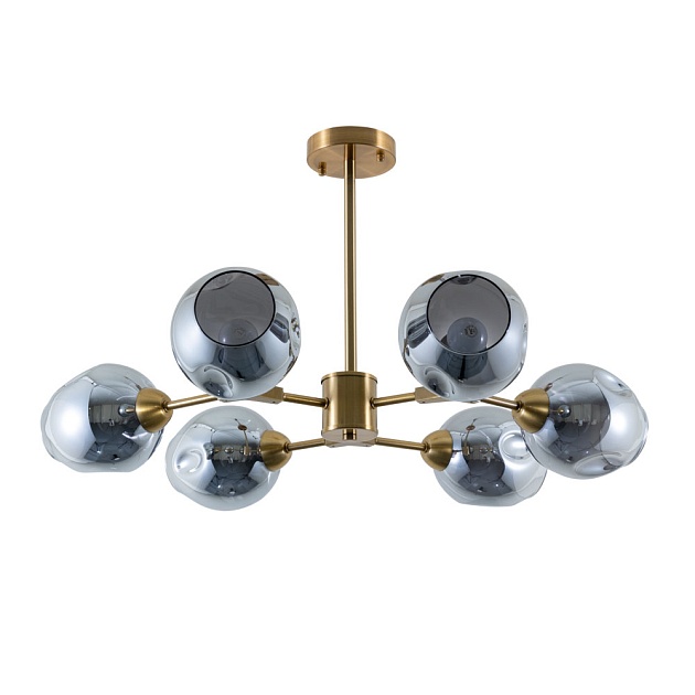 Потолочная люстра Arte Lamp Yuka Smoky A7759PL-6PB Фото № 1