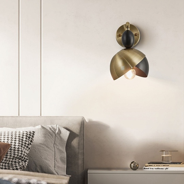 Бра Arte Milano Neapolis71307 271307/1B BK/GD Фото № 9