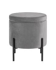 Пуф Stool Group Грейс велюр серый vd-grays-b27 1