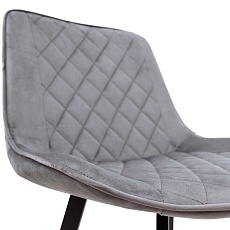 Барный стул AksHome Leros серый, велюр 81474 5