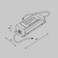 Блок питания Maytoni Technical Power Supply Radity Parity 48V 100W TRA130DR-100W 1