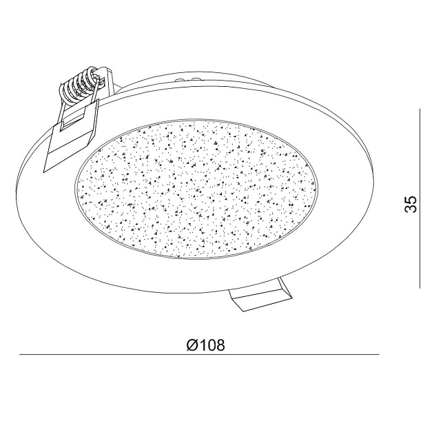Встраиваемый светодиодный светильник De Markt Стаут 7 702012201 изображение 6 Встраиваемый светодиодный светильник De Markt Стаут 7 702012201 Фото № 6