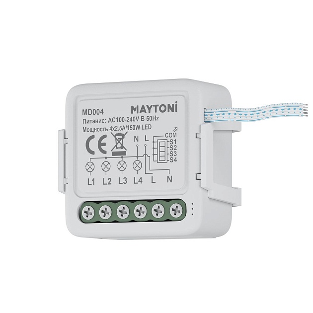 Выключатель четырехканальный Wi-Fi Maytoni Technical MD004 Фото № 1