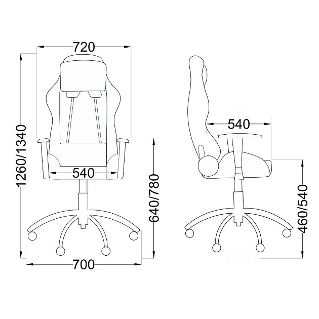 Игровое кресло AksHome Raptor желтый + черный, экокожа 45722 Фото № 2