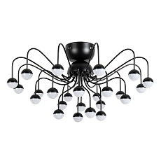 Потолочная светодиодная люстра Arte Lamp Dexter A3619PL-24BK