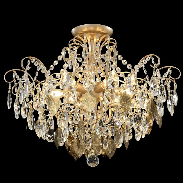 Потолочная люстра Crystal Lux Esmiralda PL6 Gold изображение 8 Потолочная люстра Crystal Lux Esmiralda PL6 Gold Фото № 8