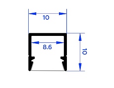 Профиль алюминиевый накладной AMBRELLA LIGHT ILLUMINATION GP1650AL 5