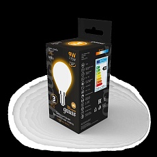 Лампа светодиодная филаментная Gauss E14 9W 3000К матовая 105201109 4