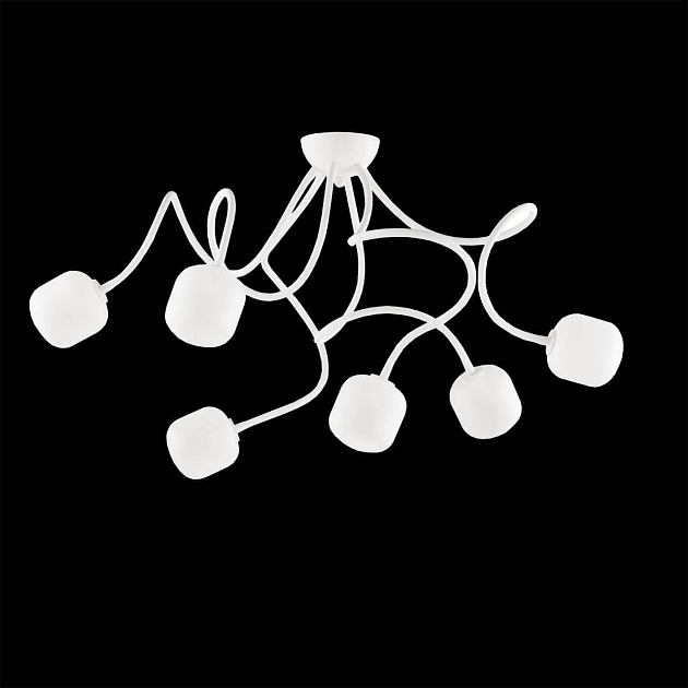 Потолочная люстра Ideal Lux Octopus PL6 Bianco 174921 изображение 2 Потолочная люстра Ideal Lux Octopus PL6 Bianco 174921 Фото № 2