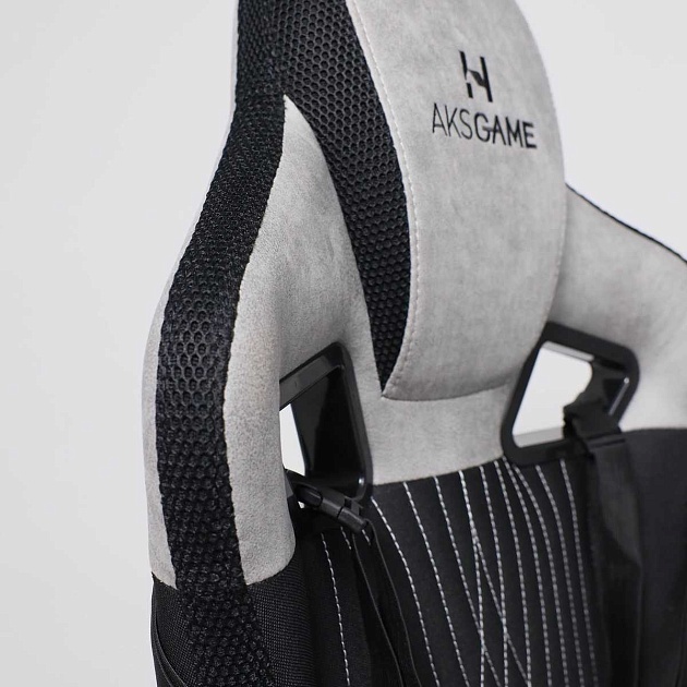 Игровое кресло AksHome Royal светло-серый, велюр 75222 Фото № 8