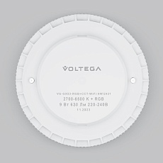 Лампа светодиодная Voltega Wi-Fi GX53 9W 2700K-6500K MIX-RGB белая 2431 3
