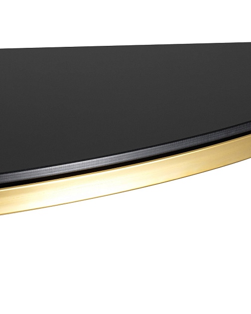 Консоль Stool Group АЛЬБА 115х30 стекло черное сталь золото ECST-095-SR-TG Фото № 5