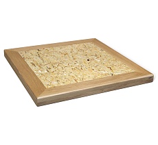 Журнальный стол Sheffilton SHT-TU29/H36/70/70 ДУБ/OSB прозрачный лак/чёрный муар 5387382501 5