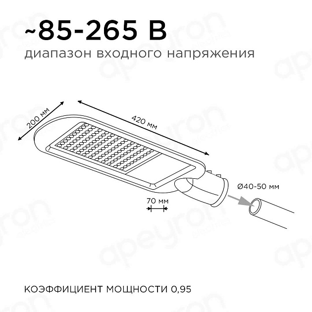 Консольный светодиодный светильник Apeyron 29-02 Фото № 6
