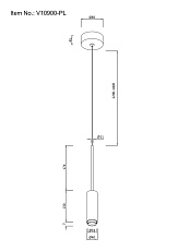 Подвесной светодиодный светильник Moderli Rin V10900-PL 1