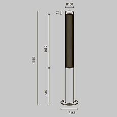 Садово-парковый светодиодный светильник Maytoni Ster O467FL-L70B3K 1